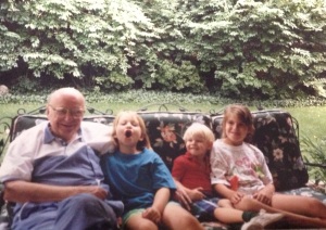 Grandpa George with Erin Michael and Me